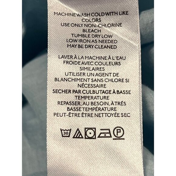 Urban Outfitters BDG Shift Babydoll Blue Denim Button Sleeveless Cotton Dress XL - Picture 9 of 10